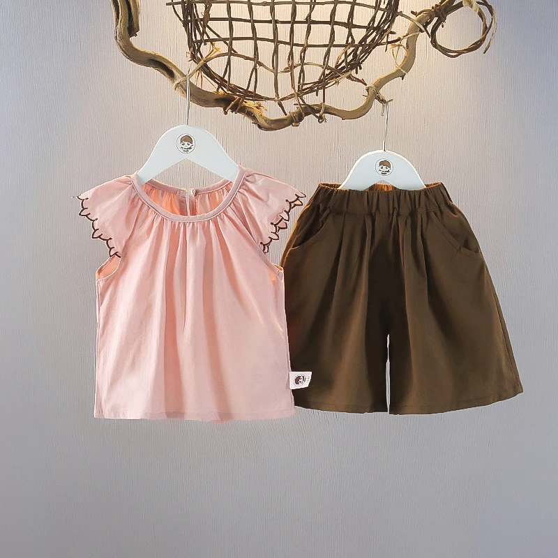 女宝宝夏装儿童两件套夏季女童休闲短裤小女孩夏天套装新潮薄款