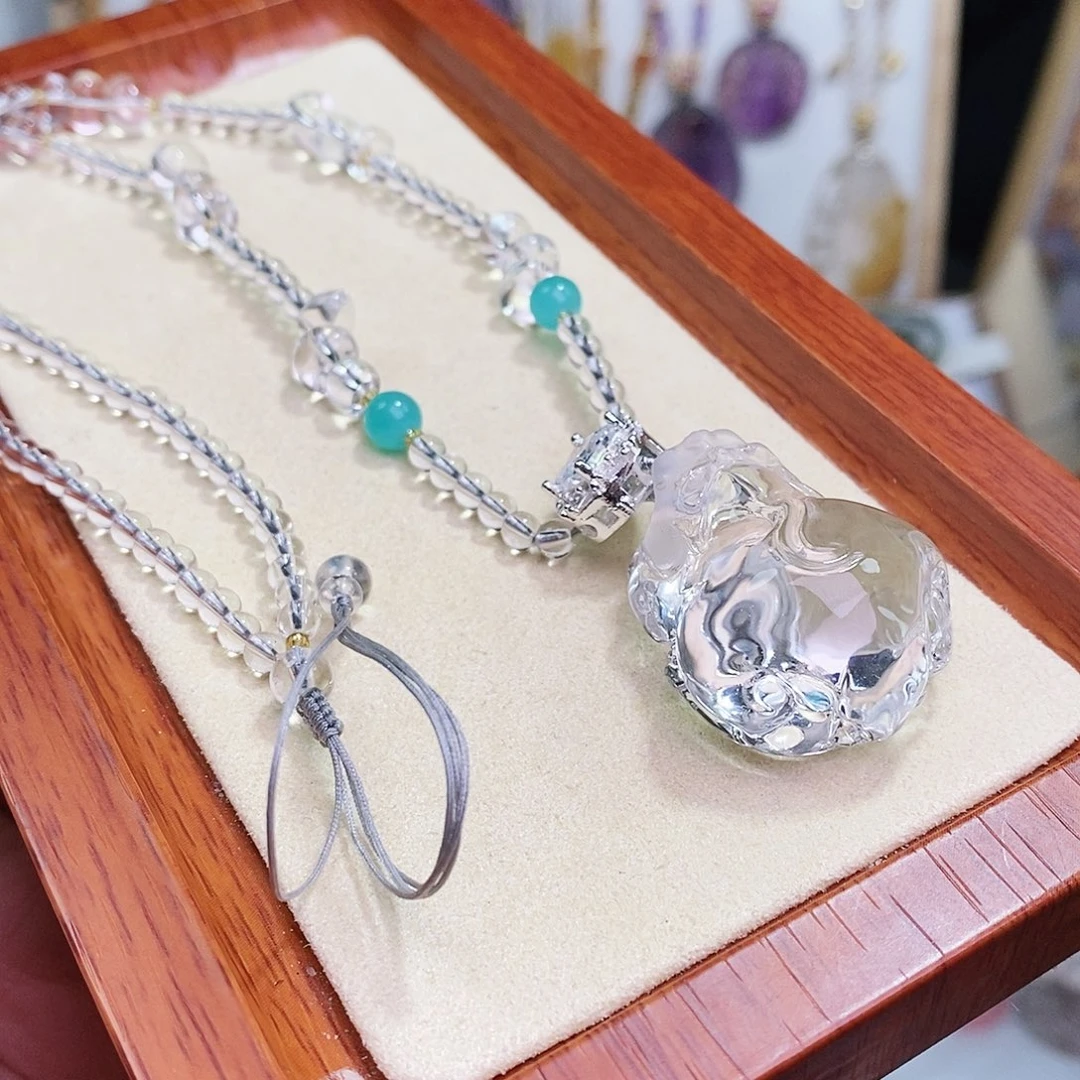 水晶未镶嵌吊坠(赠链)