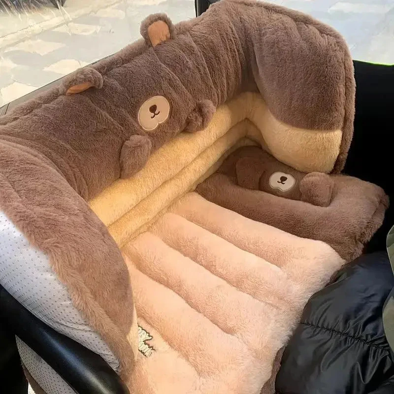 新款冬季接娃必备加厚电动三轮车通用靠背垫一体后排包围防寒座套