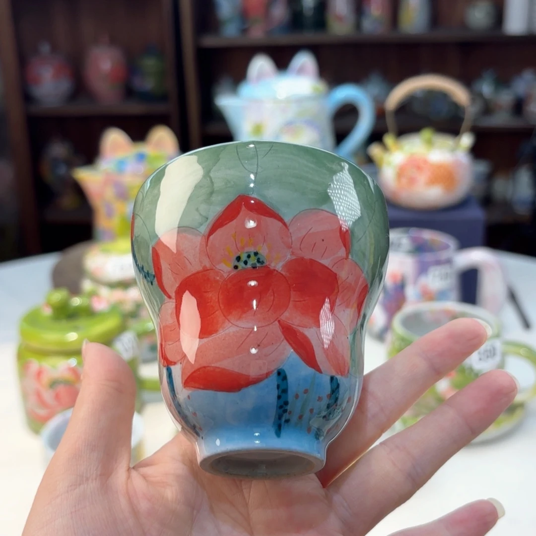景德镇手绘高温釉下彩陶瓷茶具