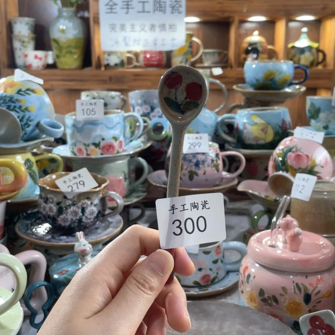 景德镇手工陶瓷勺300