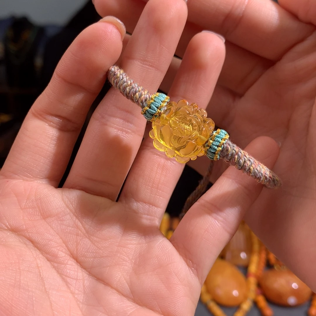 金珀手绳未镶嵌天然