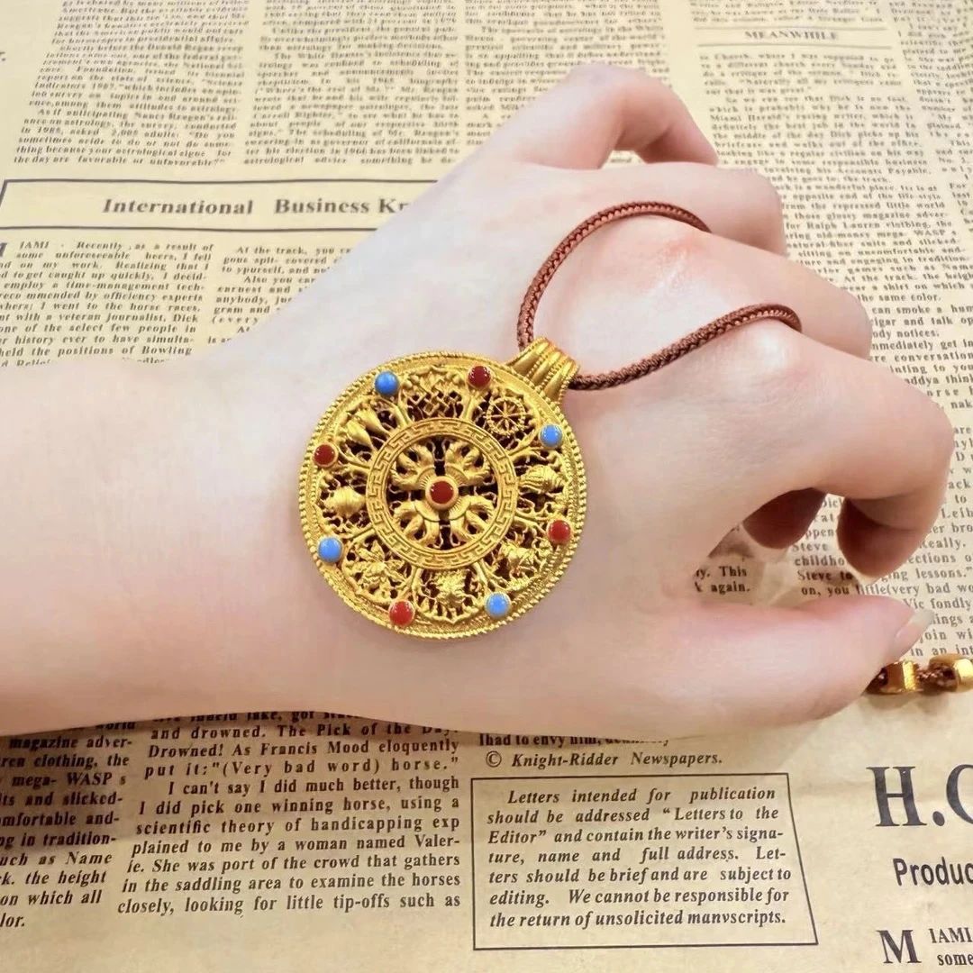 八宝罗盘编绳项链