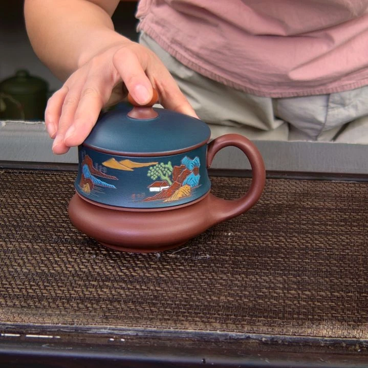 茶杯紫砂高货放漏