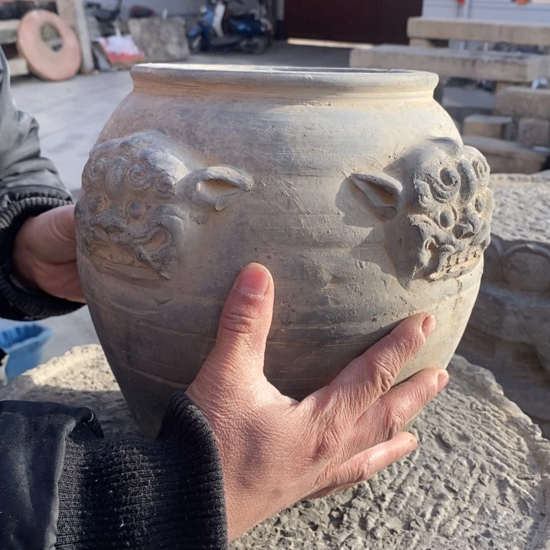 石材国*罐子 虎头。不包邮