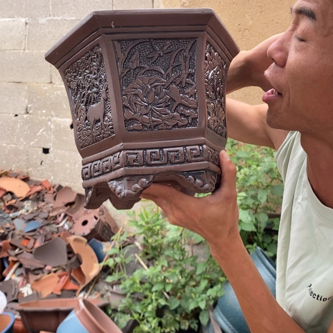 紫砂花盆紫砂器。。。。紫砂器。