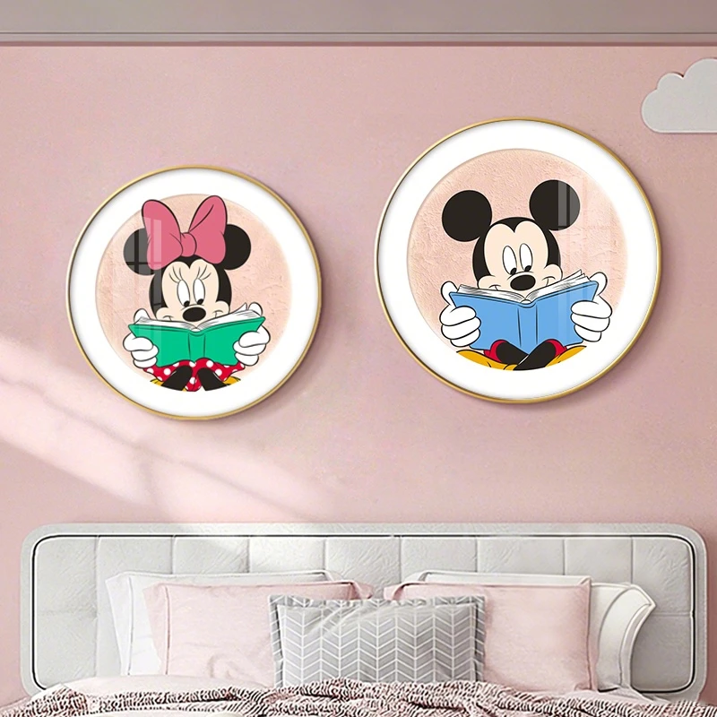 米奇卧室装饰画儿童房温馨挂画男孩女孩房间壁画小孩卡通动漫墙画