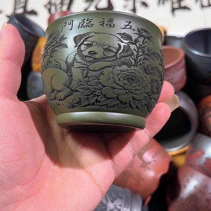 茶杯紫砂全手工紫砂主人杯