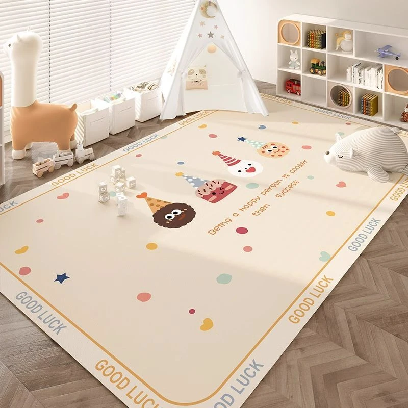 pvc卡通地垫客厅防水地垫儿童客厅游戏垫耐脏好打理客厅满铺地垫