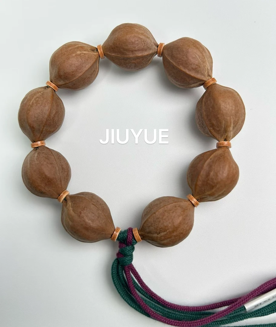 【九月铁核】20mm原生态头货梅林铁核三花鲨鱼背素串文玩