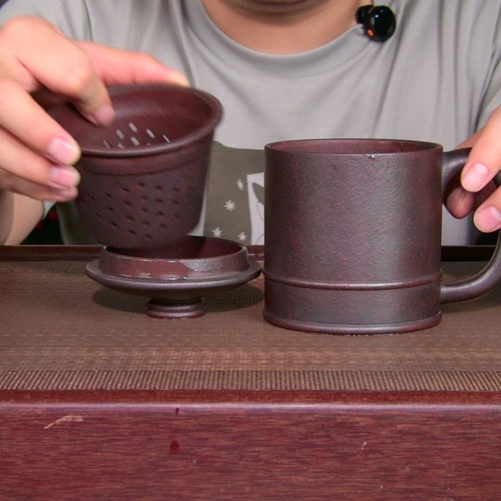 茶杯紫砂高货放漏