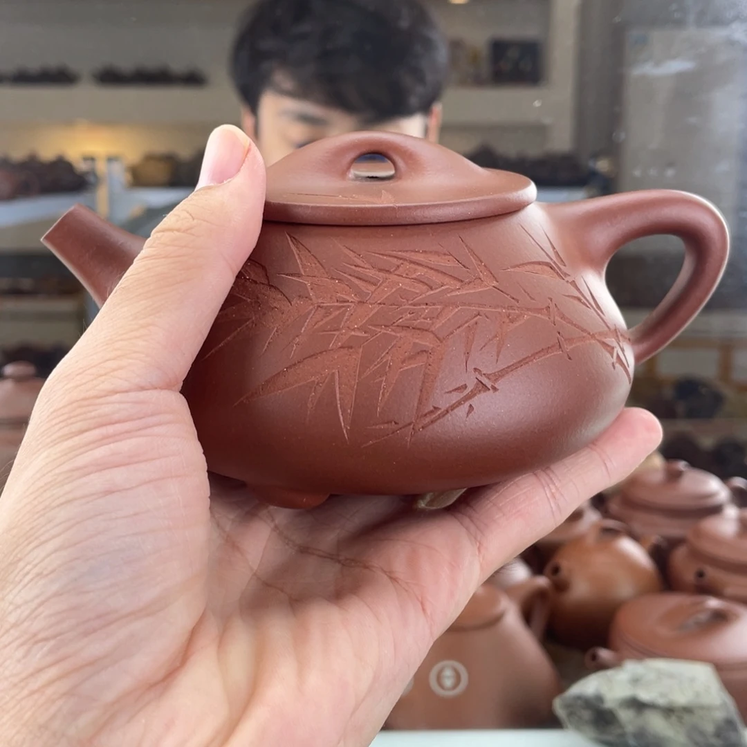 紫砂茶壶350cc红皮龙茶壶