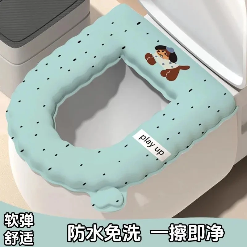 可爱卡通马桶垫坐垫夏季四季垫抗菌女防脏可擦免洗卫生间马桶套
