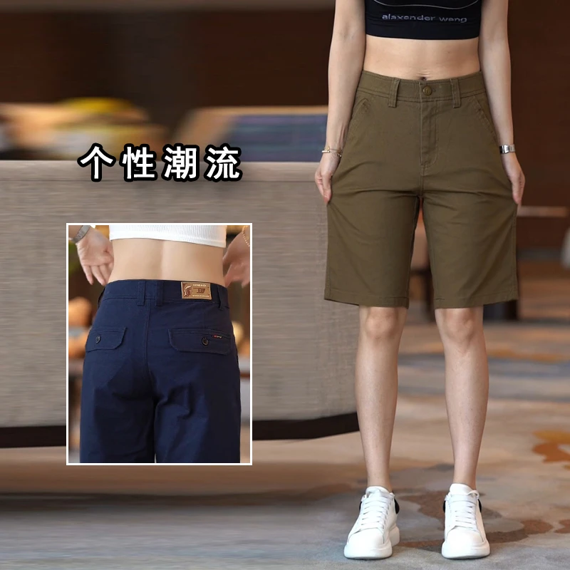 商务休闲短裤男款潮流时尚百搭直筒五分裤夏季薄款透气帅气运动裤