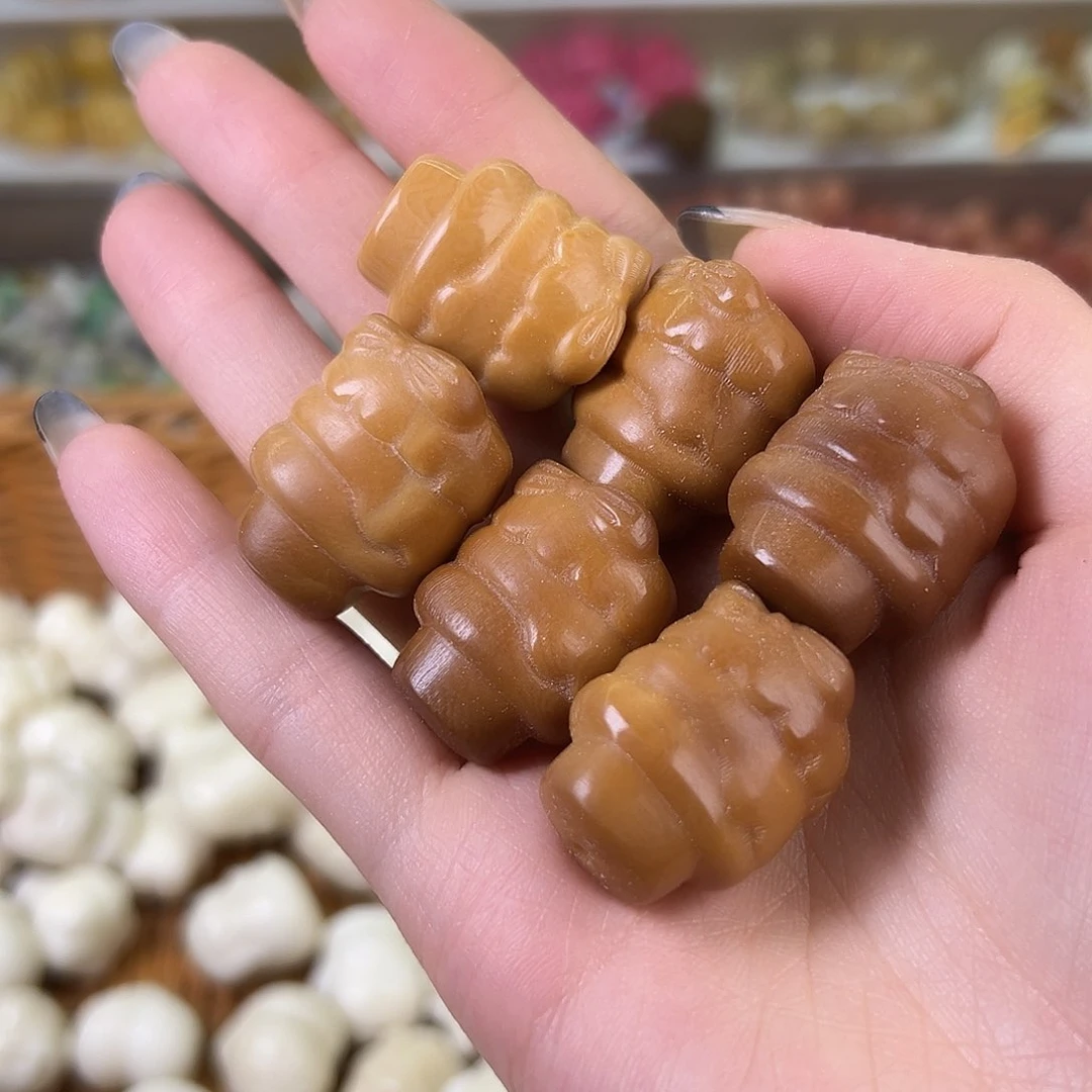 菩提根/象牙果吊坠微瑕蝴蝶结雪糕6颗
