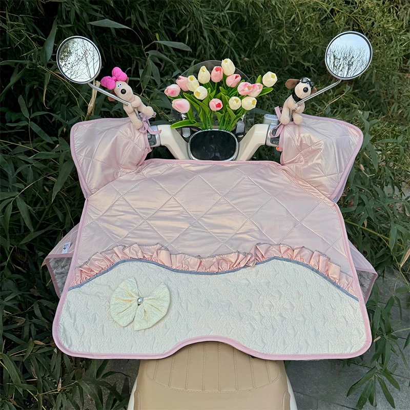 电动车挡风被夏季遮阳防晒隔热罩电瓶摩托车通用造型款防尘防风罩