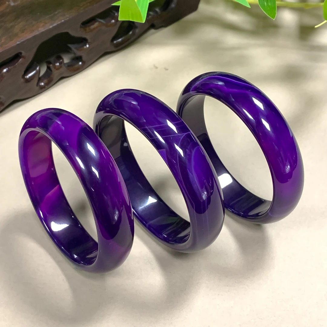 S1348【福嘟嘟】太岁紫灵芝紫玛瑙手镯-送礼佳品-多样性只发一件