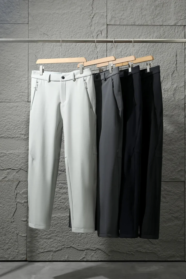 户外加绒系列 立体剪裁+YKK+荷叶防水效应 男士加绒休闲裤男长裤