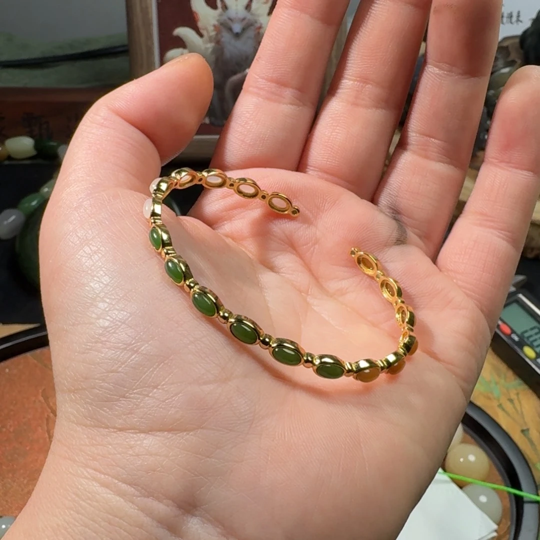 和田玉手镯未镶嵌我**恒