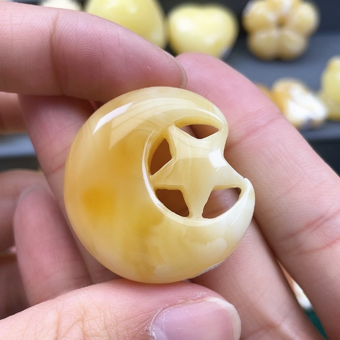 琥珀裸石未镶嵌蜜蜡