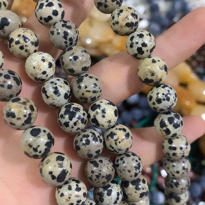 一条10mm斑点石圆珠