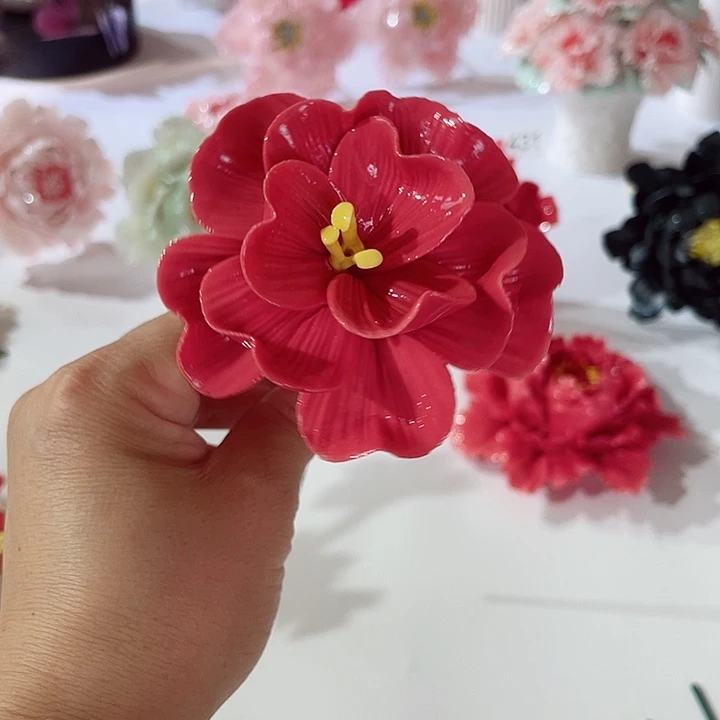 瓷片德化工厂陶瓷手工捏花