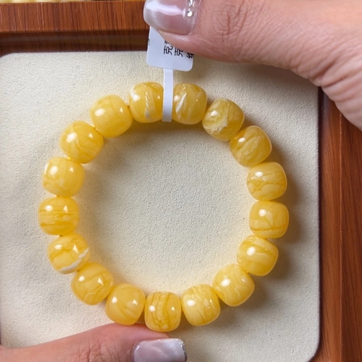 琥珀未镶嵌手链23.4g焦皮同料老型AX