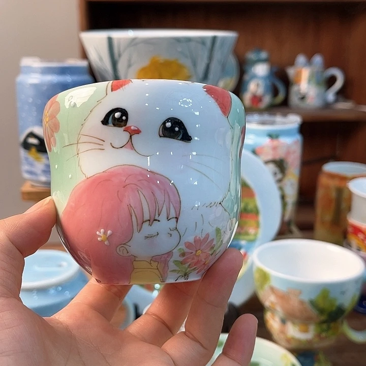 陶景德镇釉下手绘陶瓷