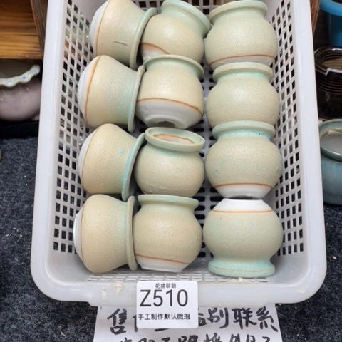 紫砂花盆瑕疵510口径3.5左右