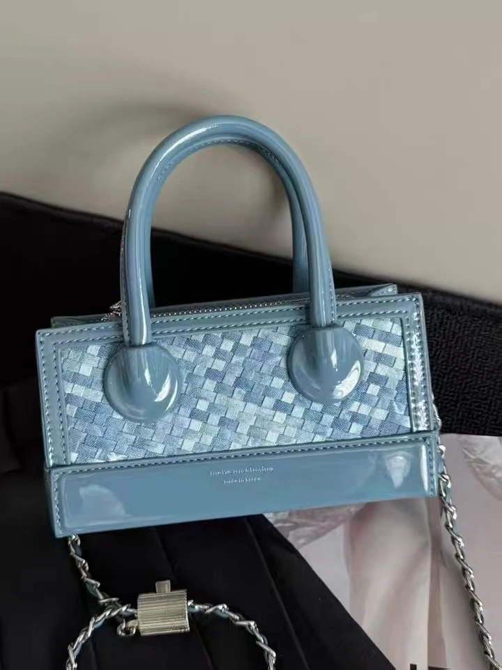 同丰通勤手提盒子包手拎小包戴妃链条包百搭手机包单肩斜挎女包