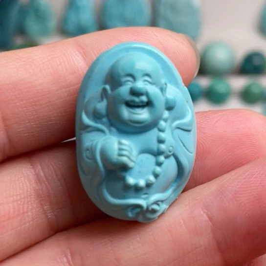 绿松石未镶嵌颈饰