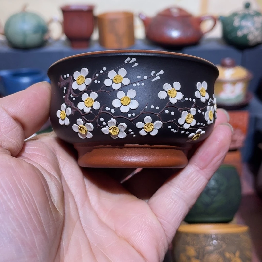 原矿紫砂手工主人杯