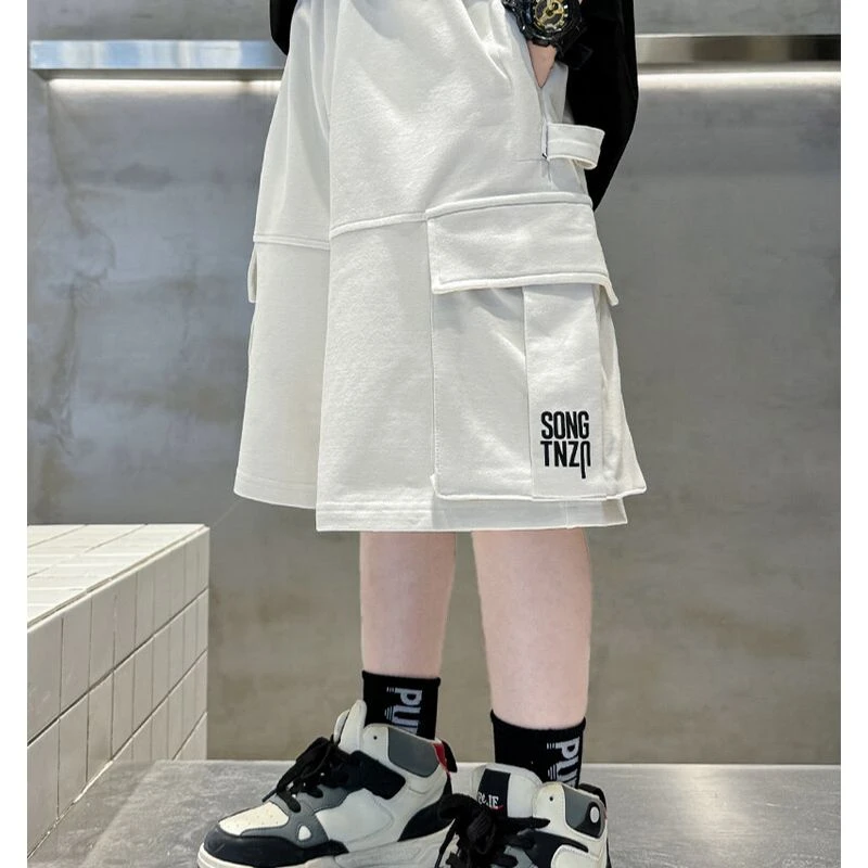 男童夏季工装短裤2025新款中大童五分裤子儿童薄款中裤运动夏装潮