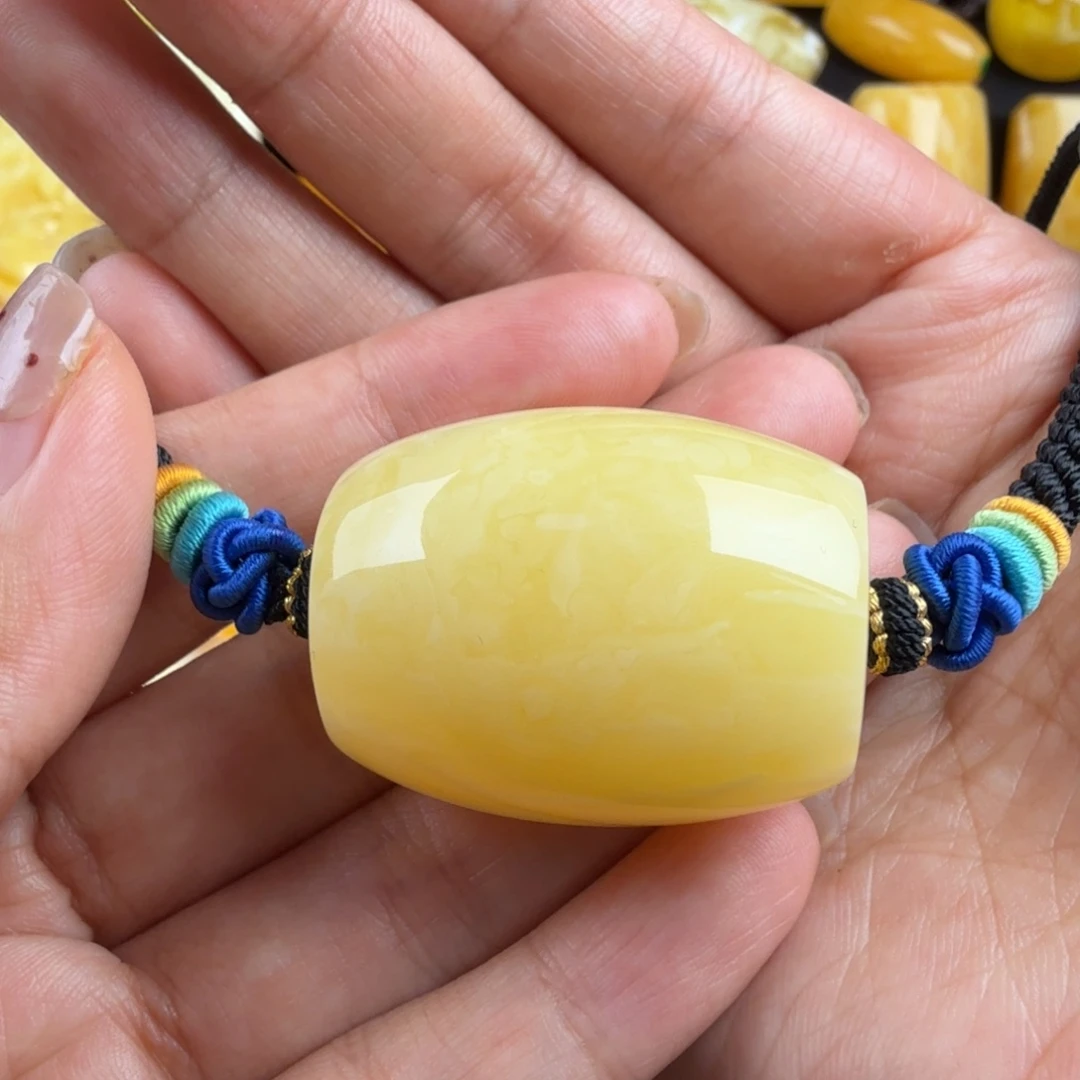 琥珀未镶嵌颈饰纯天然琥珀蜜蜡无优化