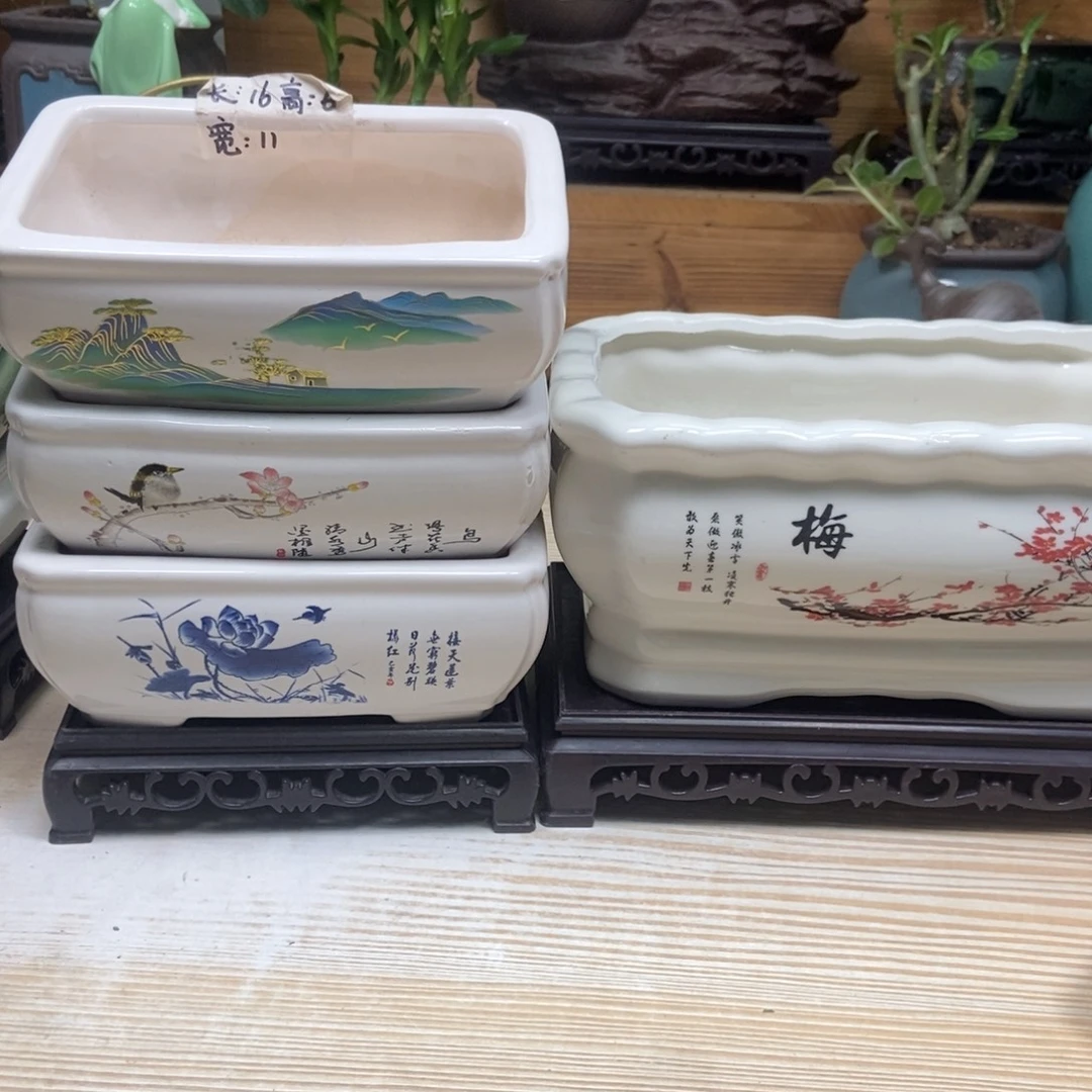 瓷片陶瓷花盆陶瓷艺术