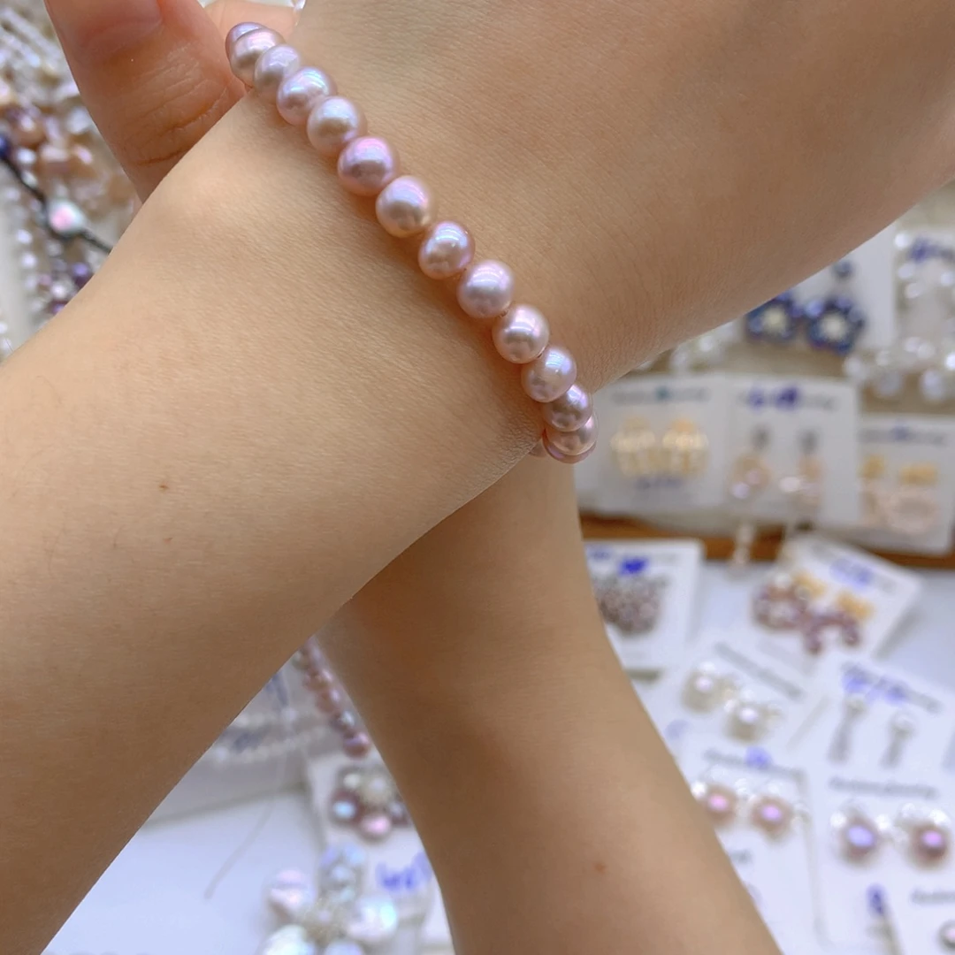 淡水珍珠颈饰合金