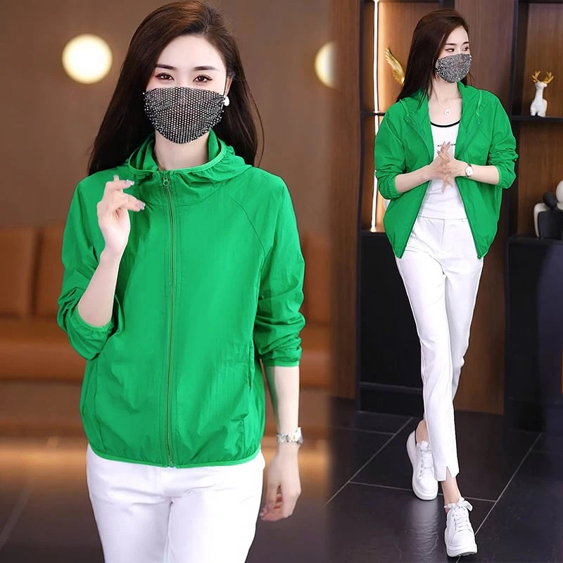 设计感宽松连帽防晒衣外套女2025年夏季新款薄款透气防晒服上衣潮