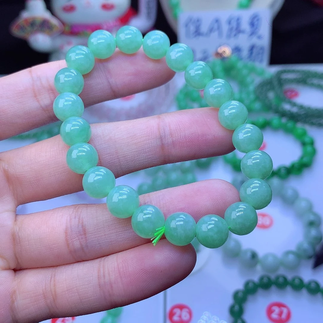 翡翠毛衣链未镶嵌