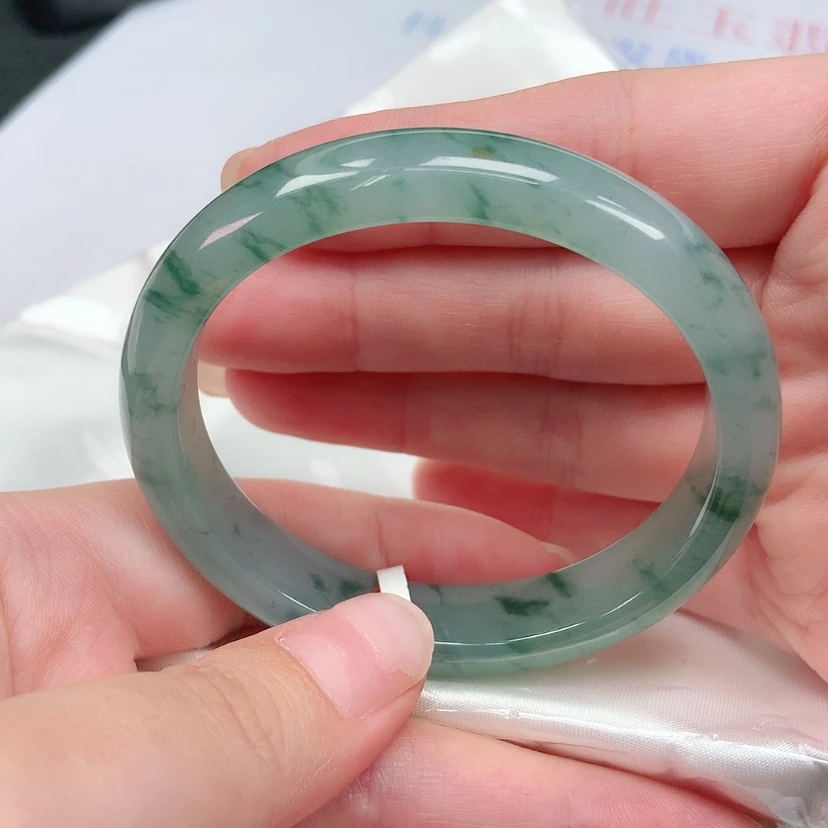 【闪购商品】未镶嵌手镯（贵妃镯）翡翠52 53