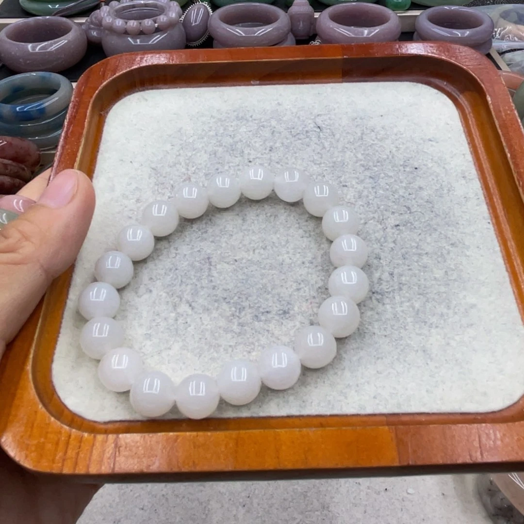 石英质玉圈口齐全未镶嵌