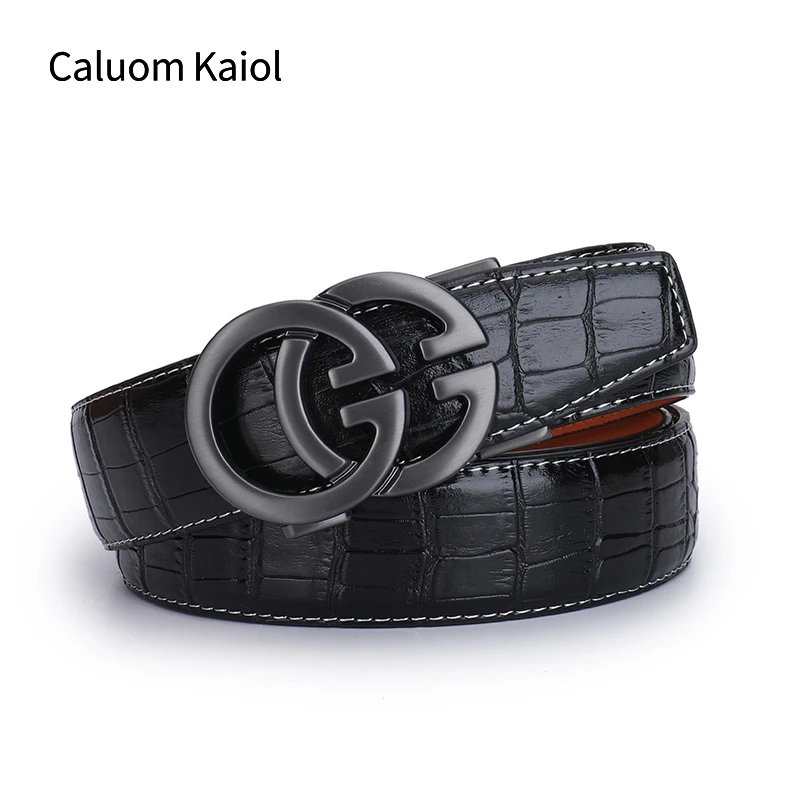 Caluom Kaiol腰带皮带自动扣男士新款时尚经典百搭高档腰带礼盒装