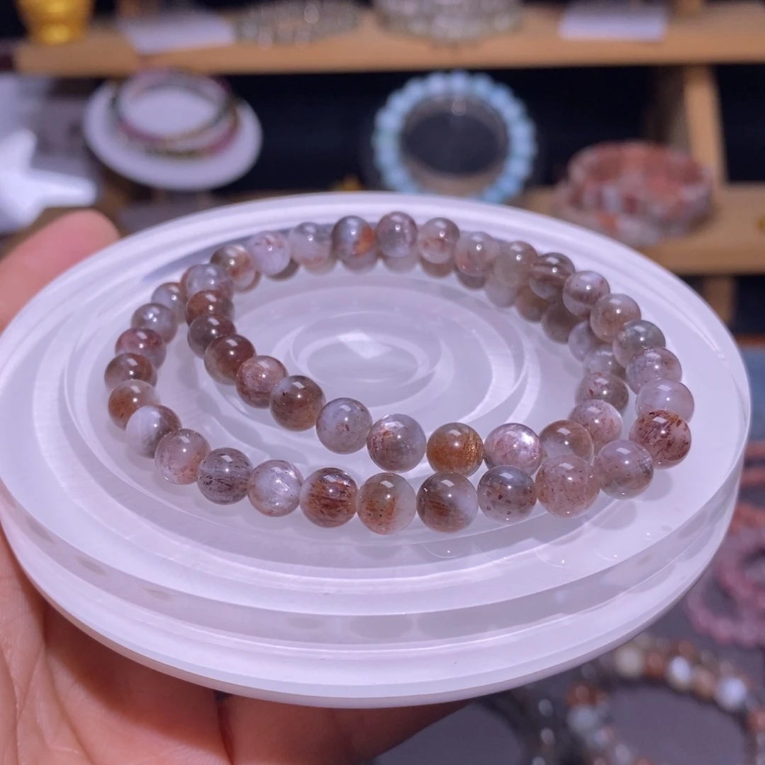 水晶手串未镶嵌41星辉骨干多圈