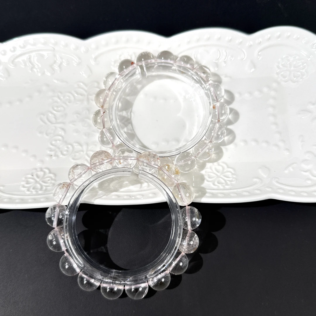 温柔冰透体粉胶花阿赛H301粉阿赛水晶粉色百搭素圈多样性发一