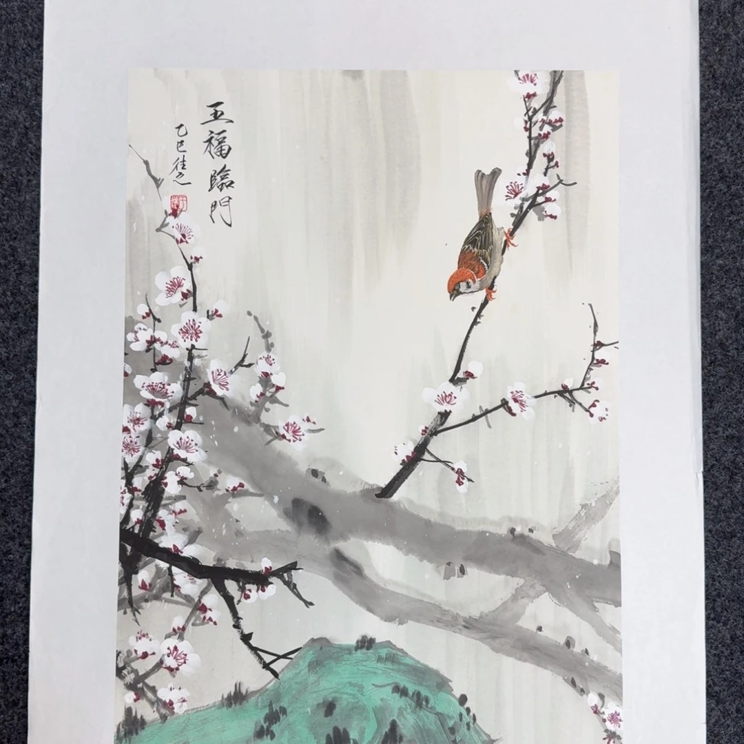 国画纯手绘山水花鸟作品