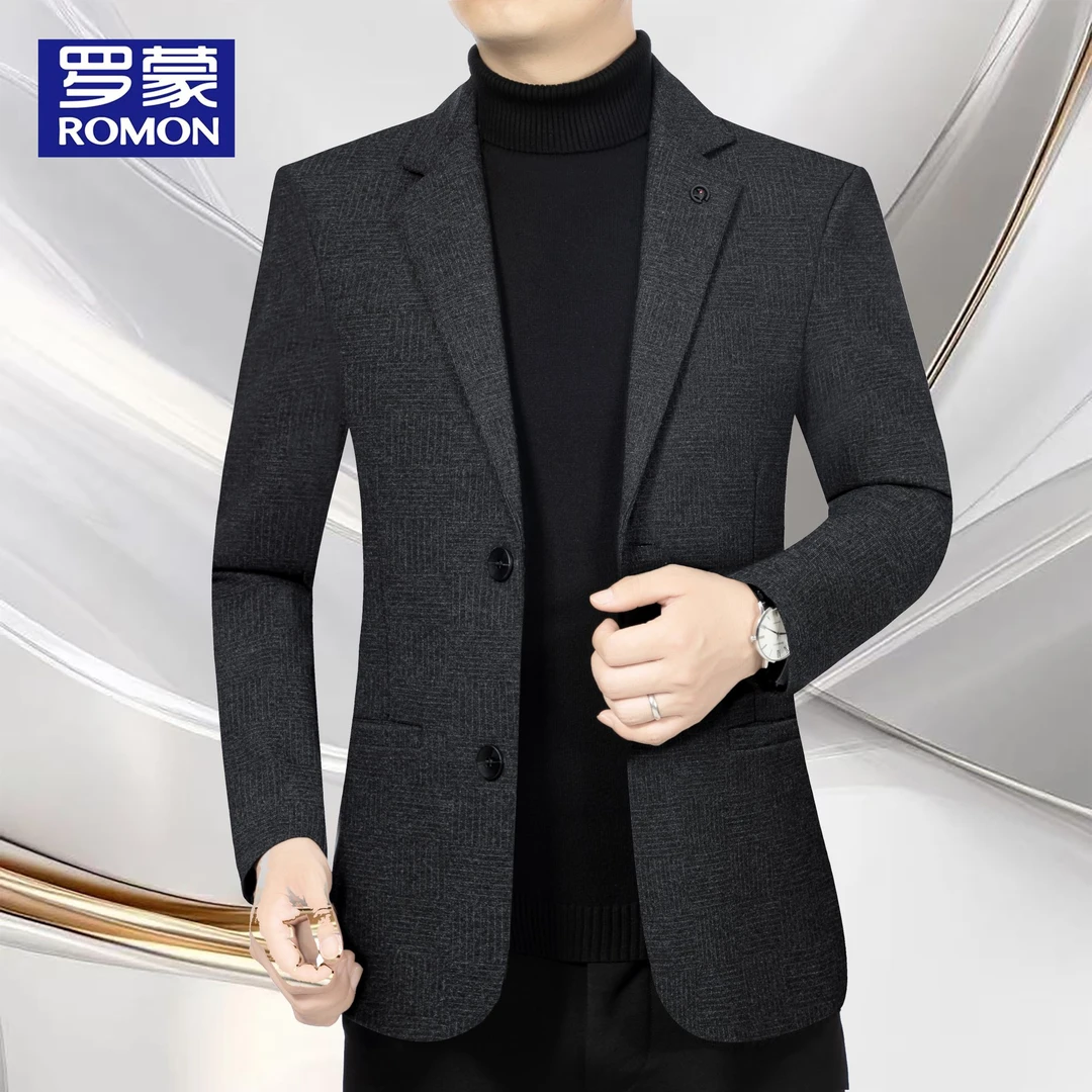 罗蒙新款春秋季新款高档男士西服商务休闲西装男装外套