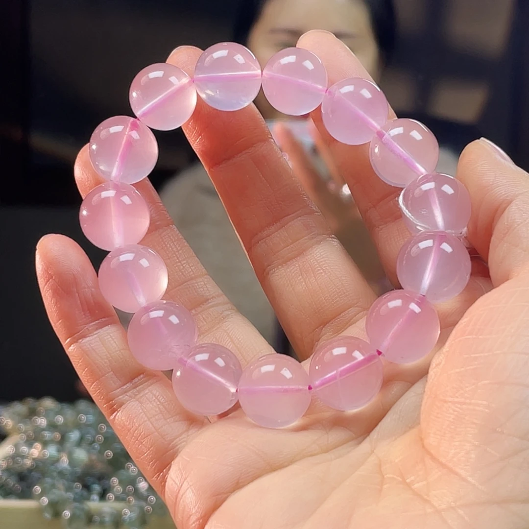 风***筝未镶嵌水晶手链粉晶