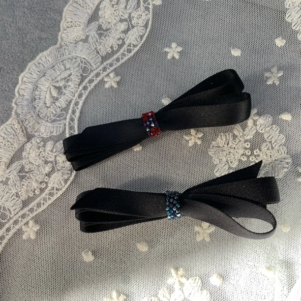 X091气质时尚蝴蝶结边夹