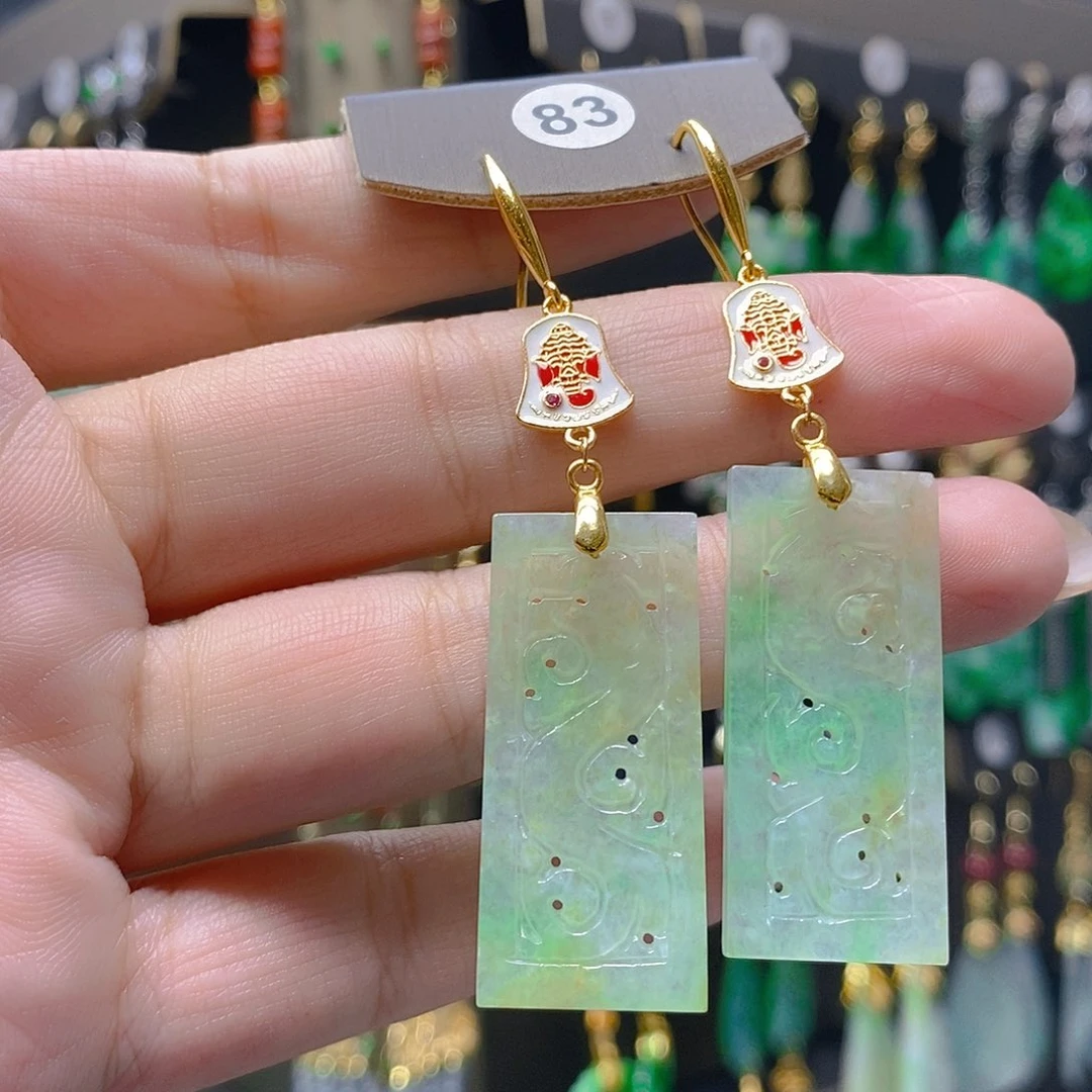 未镶嵌翡翠耳饰翡翠