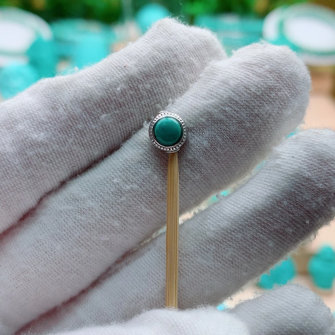 绿松石银S925镶嵌配饰