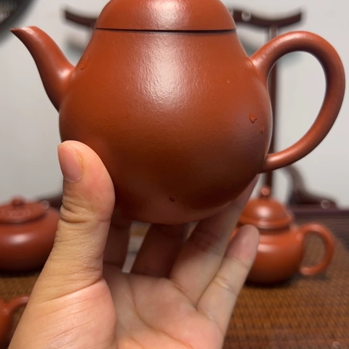 茶壶紫砂高梨 微瑕大红袍